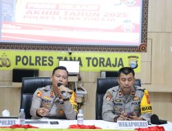 Polres Tana Toraja Menggelar Press Release Akhir Tahun 2025