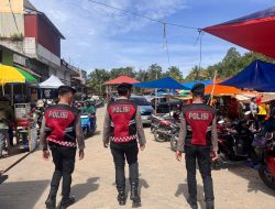 Patroli Humanis Sat Samapta Polres Tana Toraja, Jaga Keamanan di Pusat Aktivitas Warga