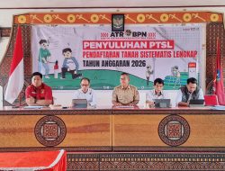 Cegah Sengketa dan Konflik Pertanahan, Polres Tana Toraja Jadi Narasumber Sosialisasi PTSL di Mengkendek