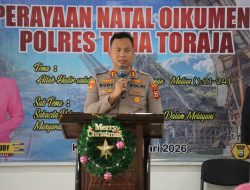 Natal Oikumene di Polres Tana Toraja, Kapolres: Tingkatkan Keimanan dan Pelayanan