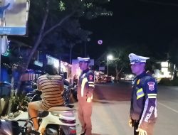 Patroli Malam Ramadhan, Satlantas Tana Toraja Cegah Balapan Liar Dan Pelanggaran Lalu Lintas
