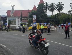 Wujud Pelayanan Humanis Polri, Personel Polres Tana Toraja Amankan dan Atur Lalu Lintas Saat Car Free Day