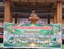 Kapolres Tana Toraja Khatib Shalat Idul Fitri, Ajak Jemaah Tingkatkan Takwa Dan Jaga Persatuan