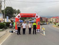 Hadir Pada Kegiatan Car Free Day, Polres Tator Beri Aman