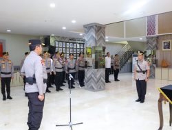 Kapolda Sulsel Pimpin Upacara Penyerahan Jabatan Karolog Polda Sulsel dalam Rangka Purna Tugas