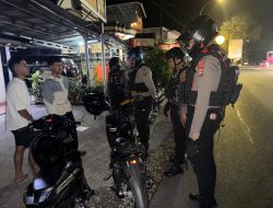 Patroli Malam Sat Samapta Polres Tana Toraja Intensifkan Harkamtibmas, Imbau Warga Jaga Keamanan Lingkungan